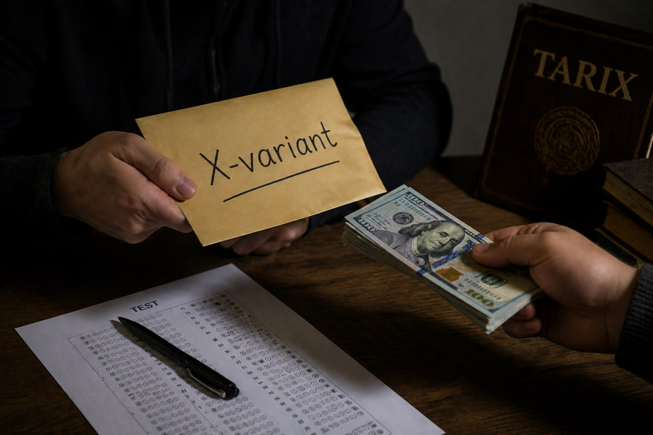 Tarix fanidan milliy sertifikat uchun “X-variant” sotildimi?