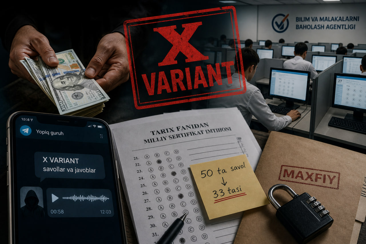 Milliy sertifikat: “X-variant” bo‘yicha yangi tafsilotlar