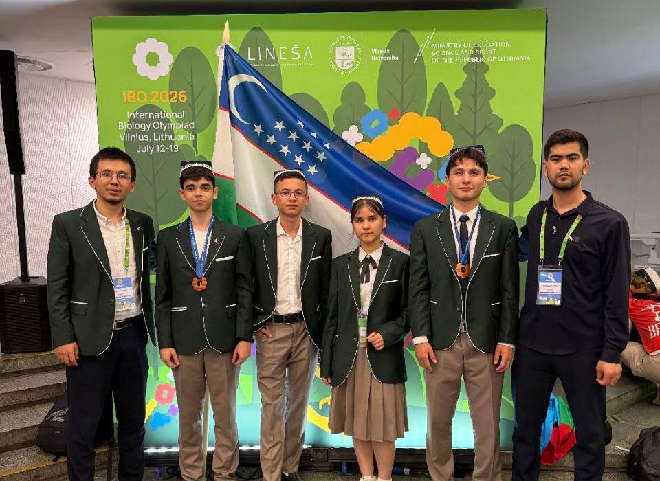 O‘zbekistonlik o‘quvchilar 2 yillik tanaffusdan so‘ng Xalqaro biologiya olimpiadasida 3 ta medalni qo‘lga kiritdi